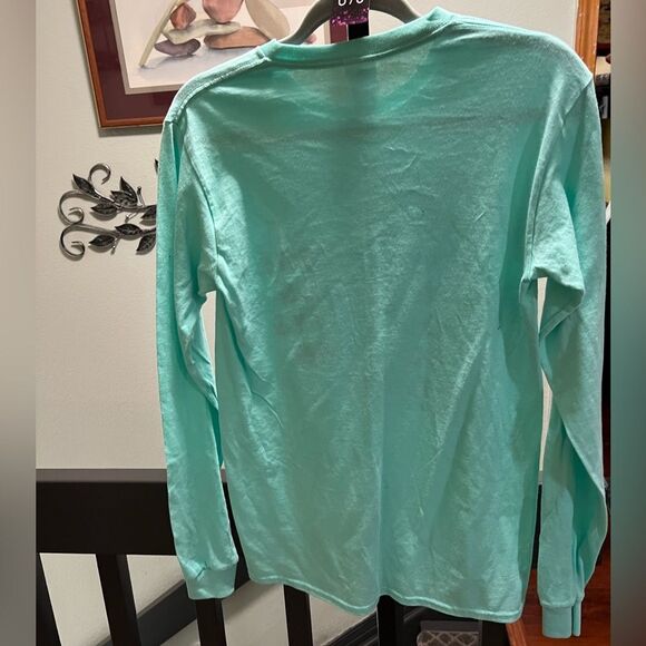 Green & Black Long Sleeve Small T-Shirt”Kindness Revolution  #078 - Picture 2 of 5